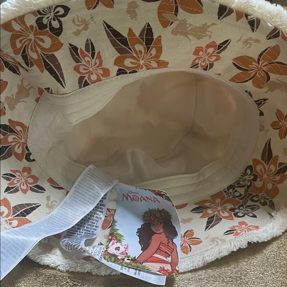 #1432** Chic Moana Floral Frayed-Edge Bucket Hat - Picture 6 of 10
